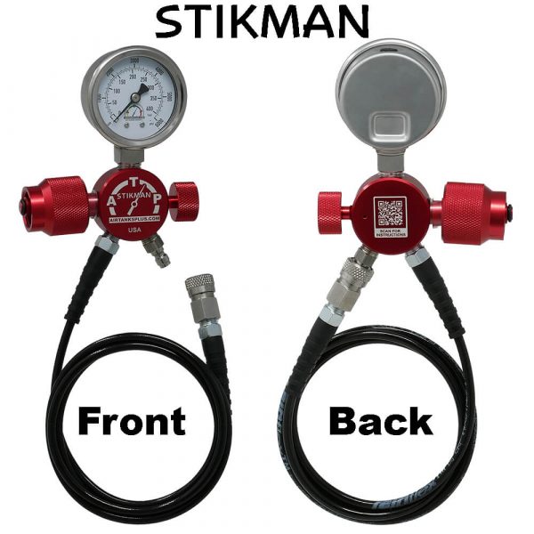 Stikman PCP Fill Adapter for SCBA Tanks front and back