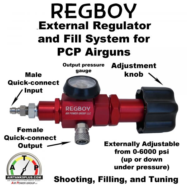 RegBoy pcp airgun regulator features
