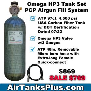 97cf. Omega HP3 Tank Set PCP Airgun Fill System