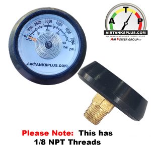Small Pressure Gauge with1/8 NPT Threads